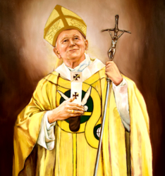 Obrazek Św. Jan Paweł II wizerunek z Kaplicy na Jasnej Górze