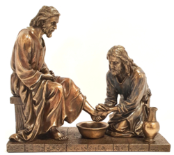 Figura Jezus obmywający uczniom stopy